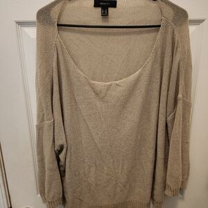 Forever 21 Light Tan Cardigan Sweater